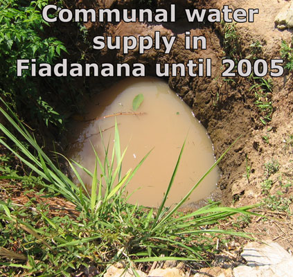 Old water hole in Faidanana Madagascar in 2005