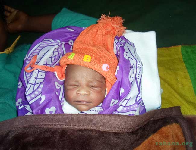 Fit Baby born in Zahana's CARMMA health Center
