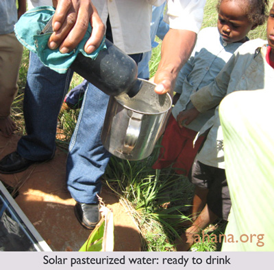 solar water pasteurizer