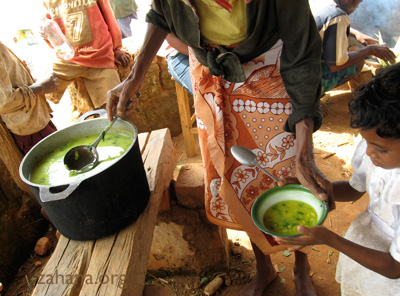 soup in the school of Fiarenana Madagascar