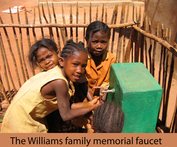 The Williams family memorial faucet