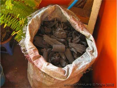 Bag of charcoal