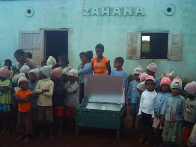 Solar cooker in Madagascar