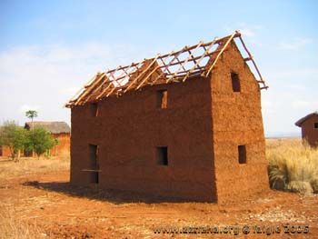 House being built in Fiadanana