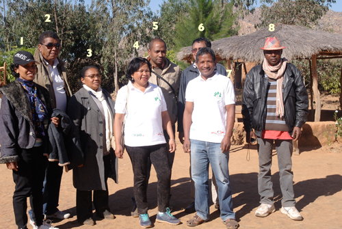 The visitng Zahana team for the 10th Anniversary in Madagascar