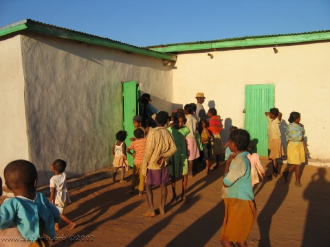 Rice and corn storage building in Fidanana Madagascar